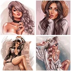 XUEQIXIAOZU DIY алмазная живопись сексуальная девушка мозаичный узор полная квадратнаякруглая Алмазная вышивка домашний фон украшение стены