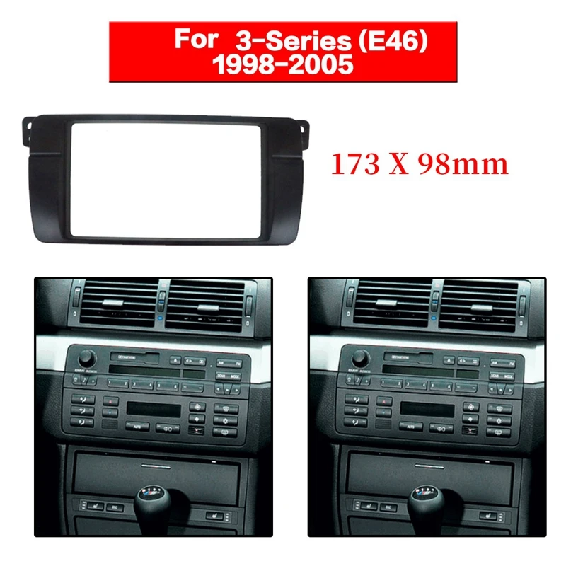 2 Din радио фасции для BMW E46 3 серии стерео панель Dvd адаптер установка рама