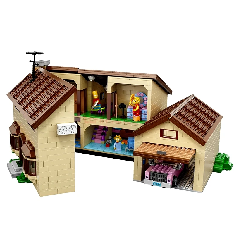 LP 16004 the Simpsons KWIK-E-MART + 16005 Simpson's family Model Building Blocks For children Toys legaoings 71016 71006 | Игрушки и