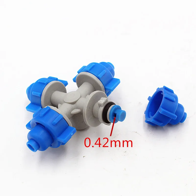 Синий распылитель крестовой подвесной сборный разбрызгиватель для садовых