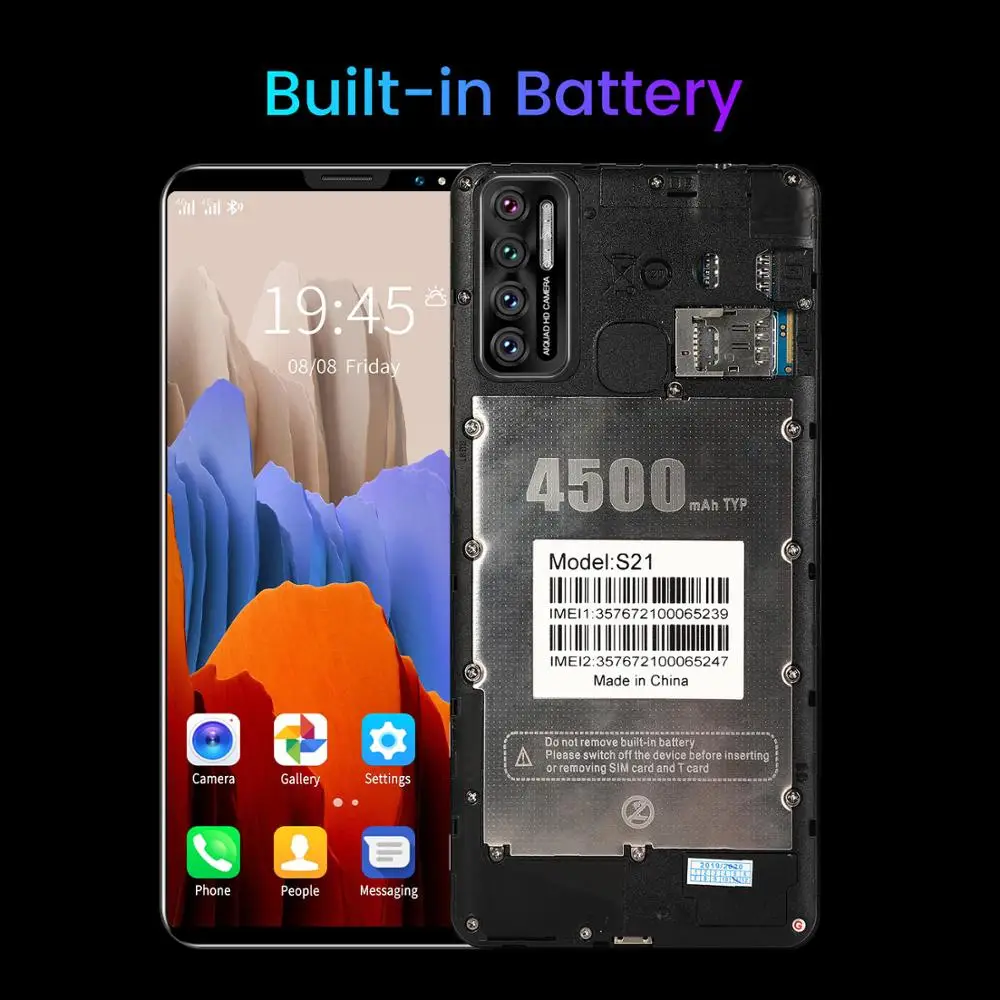 

Cheap Smart Phone S21 512MB+4GB Cellphone 5.8 Inch Screen Android 4.4 Unlocked Dual Sim Mobilephone Celular 4500mAh Smartphone