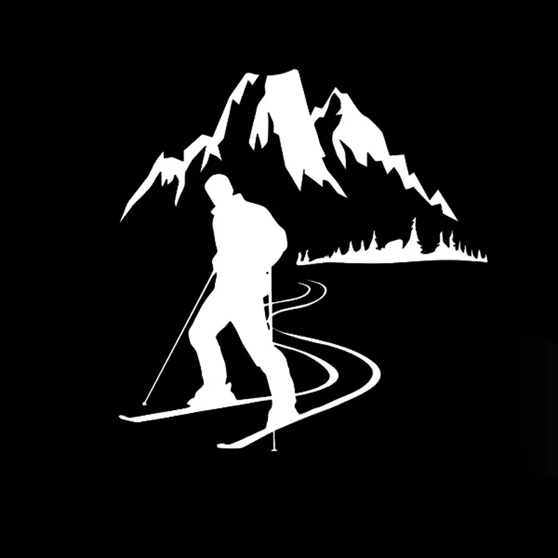 Volkrays индивидуальная Автомобильная наклейка Skier Спорт горы снег аксессуары