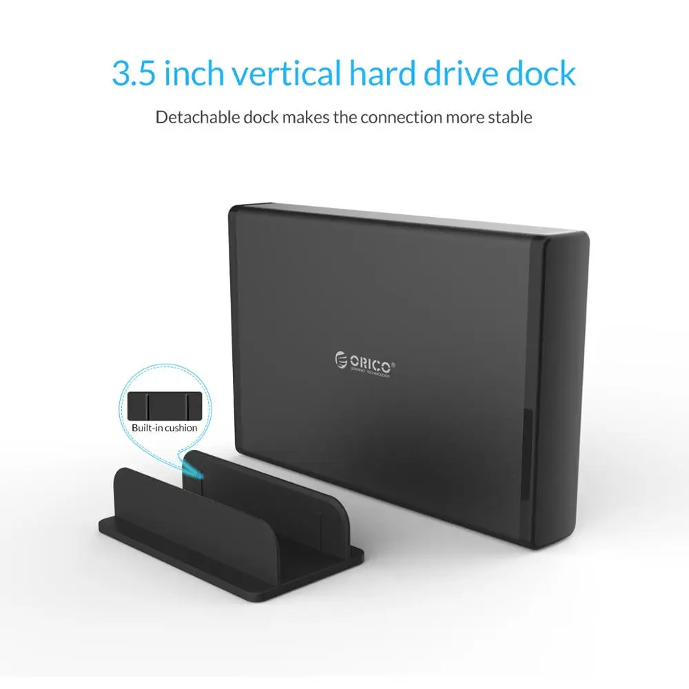 Алюминиевый корпус для жесткого диска ORICO 3 5 дюйма USB3.0 к SATA3.0 чехол HDD док станция с