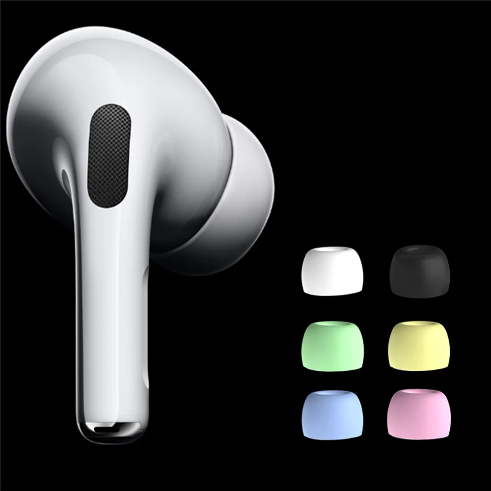 1 пара мягких силиконовых насадок для Apple Airpods про наушники аксессуары запасных