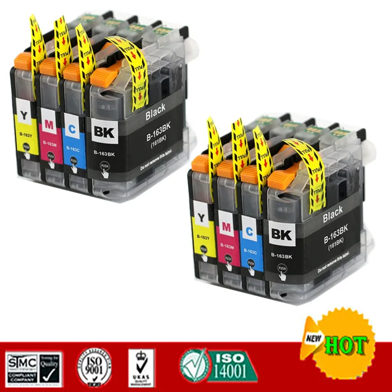 Совместим с чернильным картриджем Brother LC163 LC161 подходит для фотографий/J552DW/J752DW