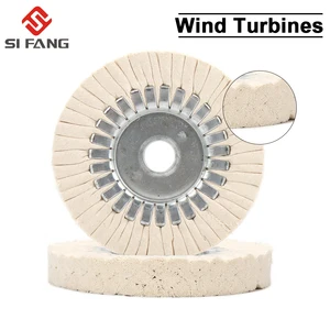 6-дюймовое хлопковое полировальное колесо для дыхательных путей, полировальное колесо с открытым смещением, белая беседка 20 мм