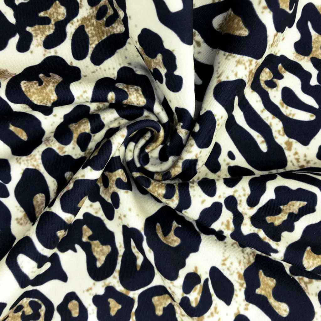 Женские платья с леопардовым принтом сексуальные мини без рукавов для женщин