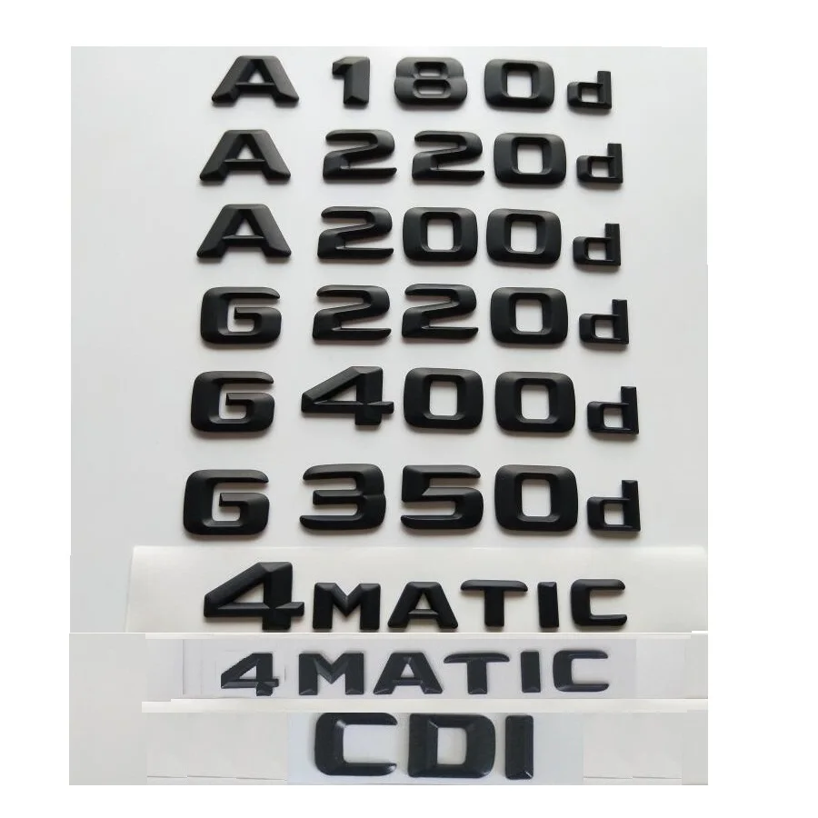 3D Черный для Mercedes Benz A180d A200d A220d A250d A280d G180d G200d G220d G250d G280d G300d G320d G350d G400d AMG CDI 4matic |
