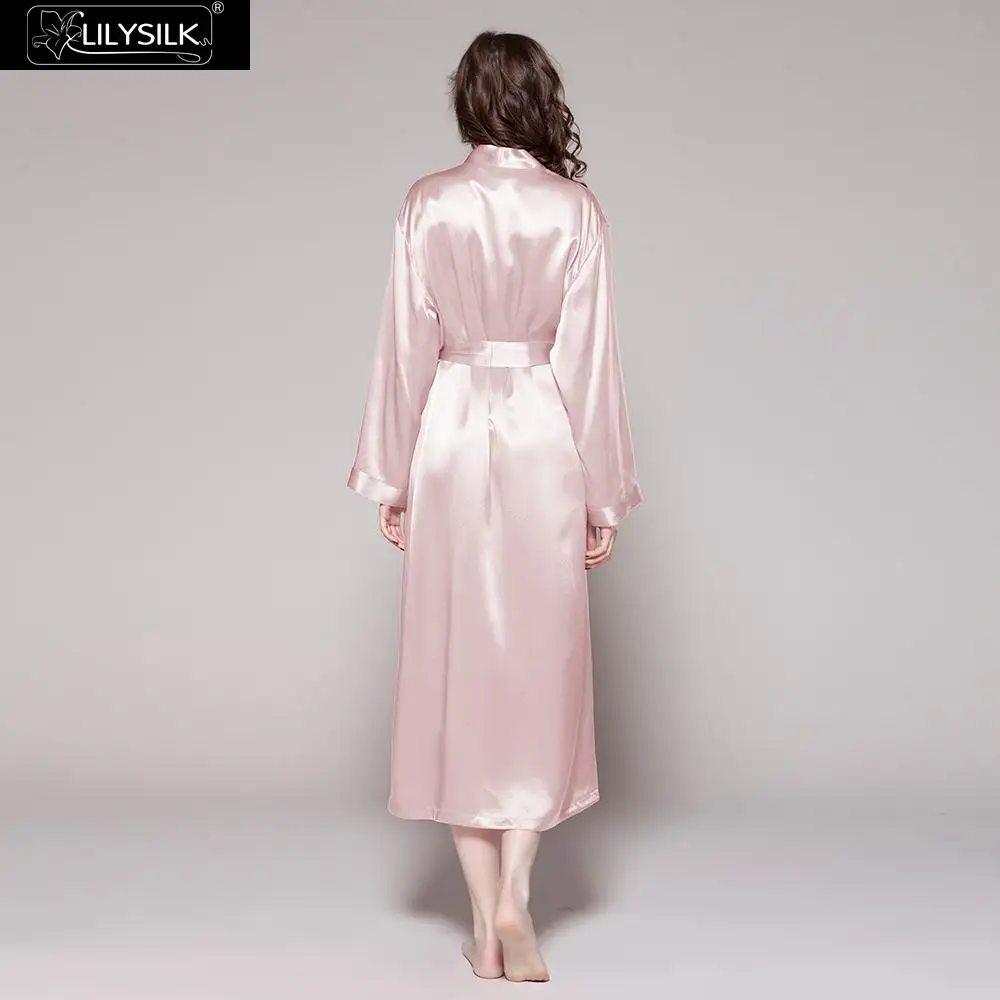 LilySilk халат женский кимоно пеньюар домашняя одежда для женщин шелковый 100%