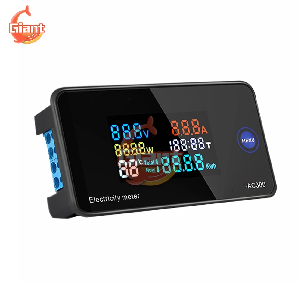 Цифровой вольтметр 10 А встроенный телефон большой цветной ЖК-экран измеритель