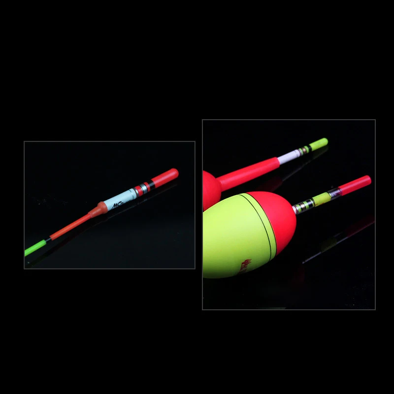 2Pcs Fishing Float Light Stick Work With CR322 Green / Red LED Luminous Float For Dark Water Night Fishing Accessory J053