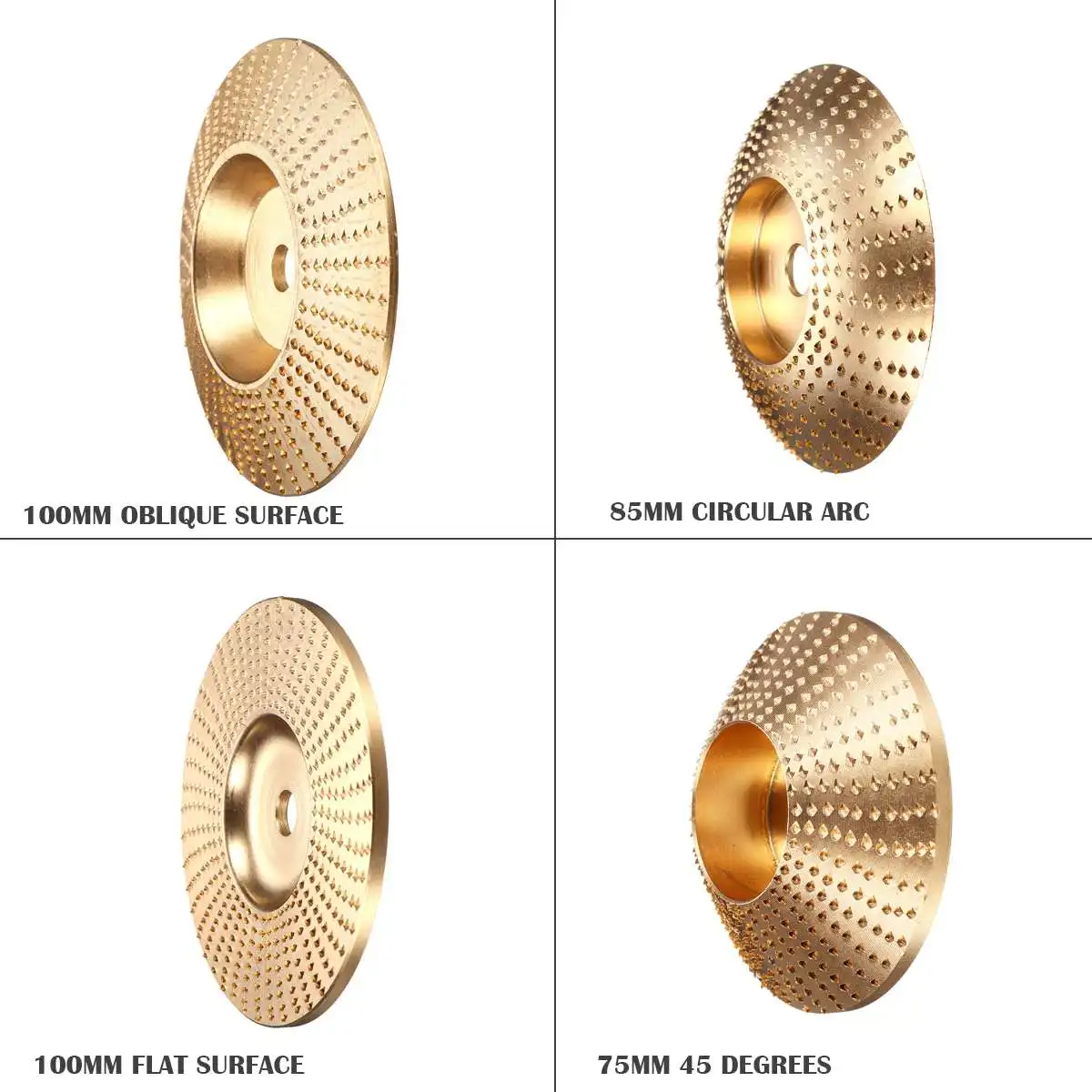 

Wood Angle Grinding Wheel Sanding Carving Rotary Tool Abrasive Disc For Angle Grinder Tungsten Carbide 10mm Bore Shaping