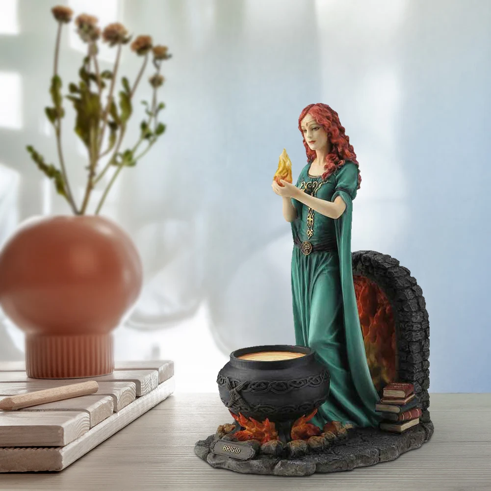 

Goddess Figurine Sculpture Angel Home Garden Decor Room Resin Celtic Goddess Statue Hope Honor Harvest Figurines Ornament