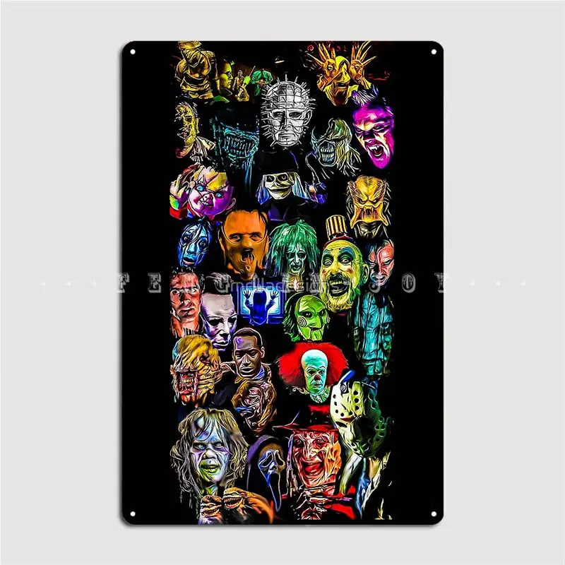 

Плакат из коллекции ужасов, металлический плакат, клубный, домашний, паб, гараж, классическое украшение гаража, жестяной плакат