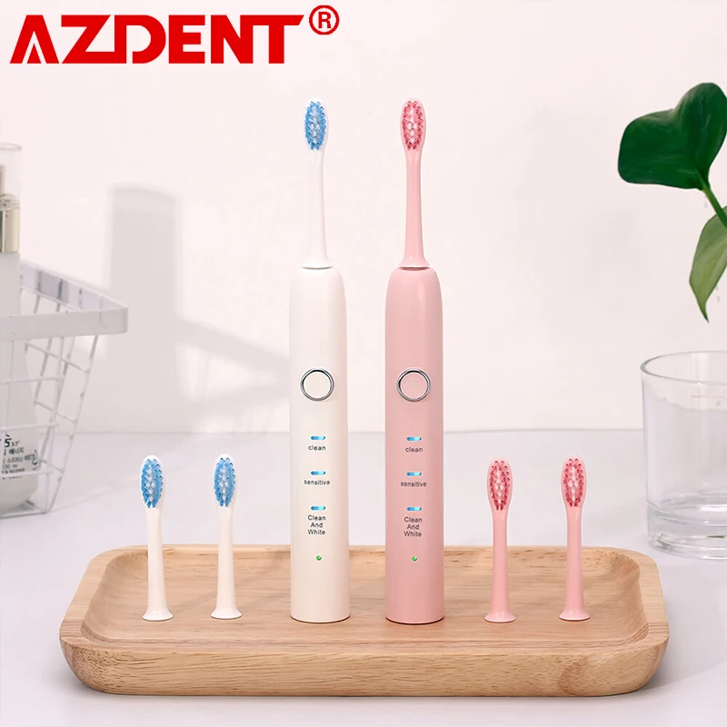 AZDENT Smart 4 режима Ultra sonic электронный Зубная щётка Sonic электрическая зубная щетка