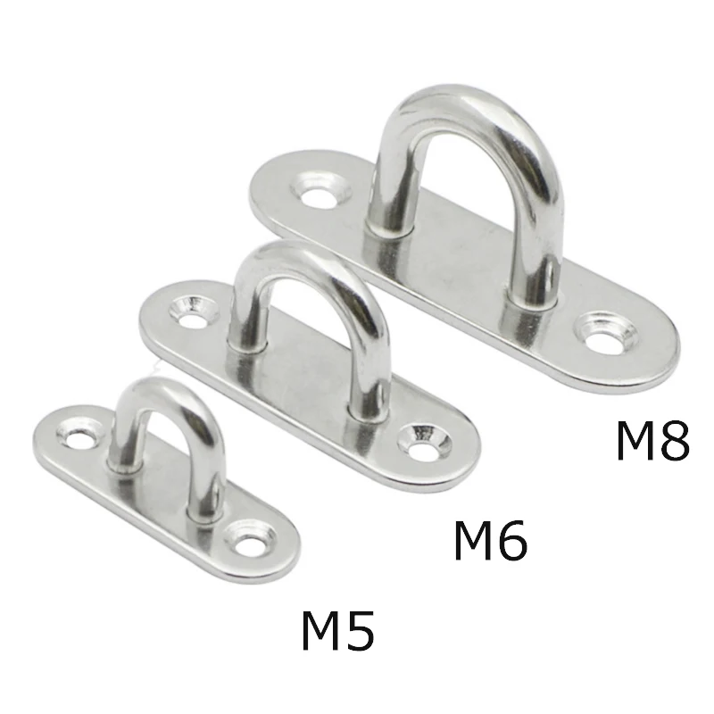 Аксессуары из нержавеющей стали 316 овальная пряжка для дверных петель крючок