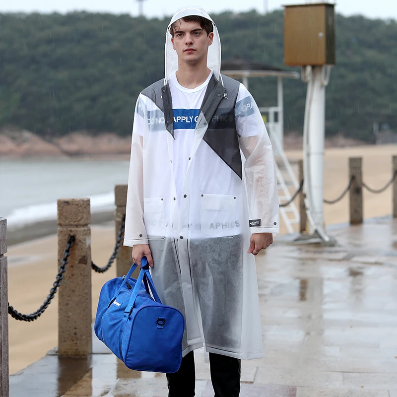 Длинное пальто для женщин туристический плащ дождевик легкий светильник