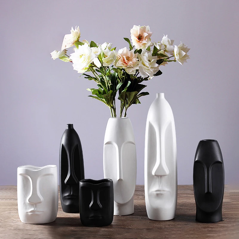 Новая креативная белая черная Аватара абстрактная голова человека искусство