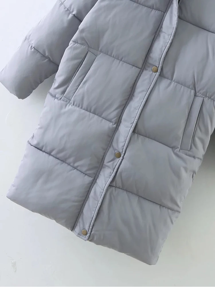 Wixra Женская Толстая длинная парка с капюшоном однотонная теплая верхняя одежда