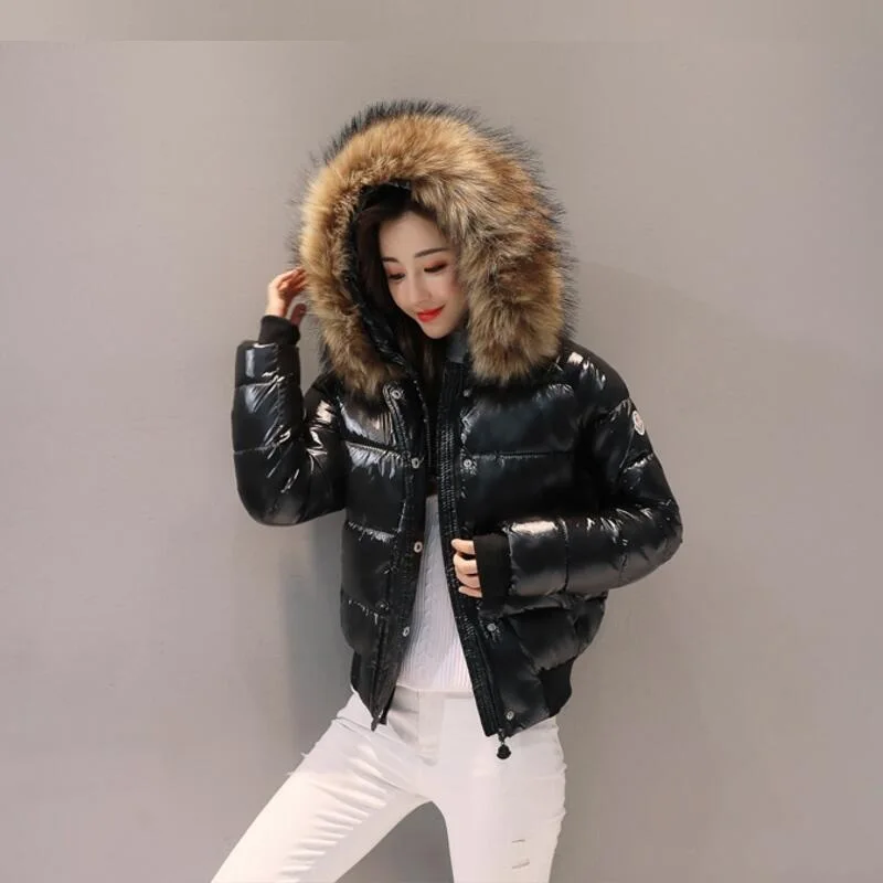 2019 зимнее новое яркое пальто хлопковое женское корейское короткое пуховое