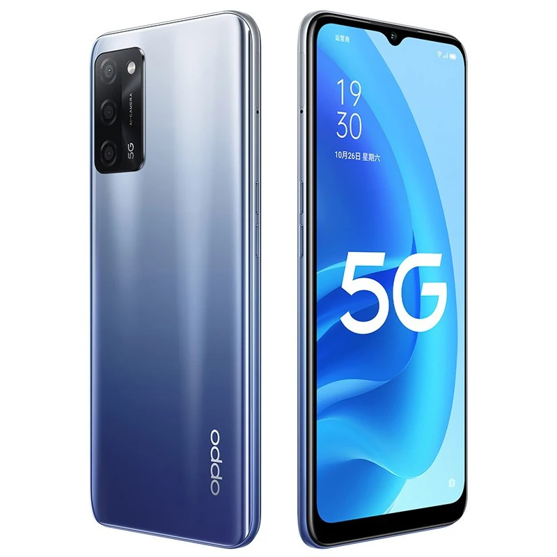 original oppo a55 5g mobile phone 6 5 inch screen 6gb ram 128gb rom mt6833 octa core android 11 5000mah bettery smartphone free global shipping