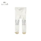 DB17657 нижнее белье в стиле бренда dave bellaвесенняя одежда для младенцев Одежда для маленьких девочек в Стиле Лолита, удобное платье с принтом с героями мультфильмов леггинсы для девочек; Детские модные леггинсы для малышей