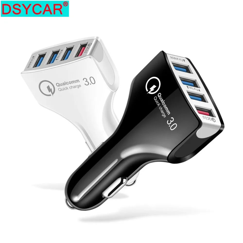 DSYCAR USB Автомобильное зарядное устройство Быстрая зарядка 3 0 быстрое 4 порта