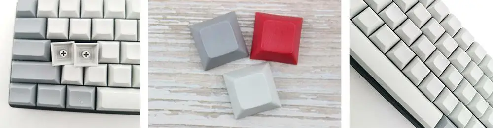 NPKC DSA клавишные колпачки чистые PBT серые оффбелые цвета смешанные для