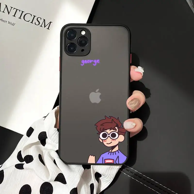 

Dream Smp japanese manga anime Phone Case matte transparent For iphone 7 8 11 12 plus mini x xs xr pro max cover