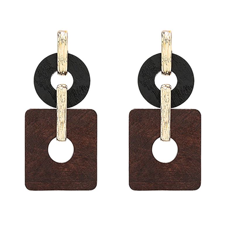 Модные богемные акриловые висячие серьги ZHINI для женщин винтажные корейские