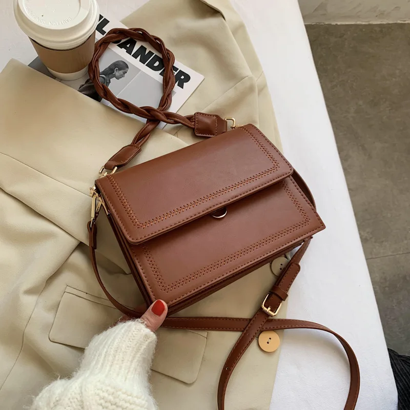 

Solid Color Female Bag 2021 New Shoulder Bag Ladies Messenger Bag Luxury Designer Female Bag Ladies Bag Purse Mobile Phone Bag
