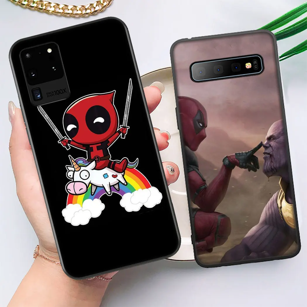 Мягкий силиконовый чехол Y47 Marvel Deadpool Spiderman для Samsung Galaxy Note 10 S20 Ultra Plus Lite A01 A11 A21 A41 A51