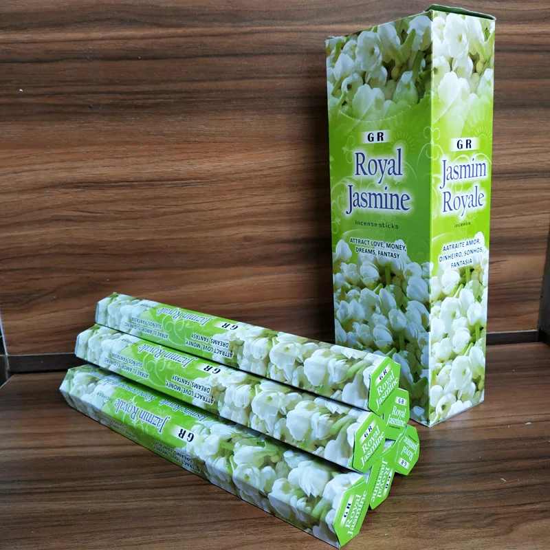 Одна маленькая коробка королевский Жасмин палочки 20 шт./кор. ароматизатор для