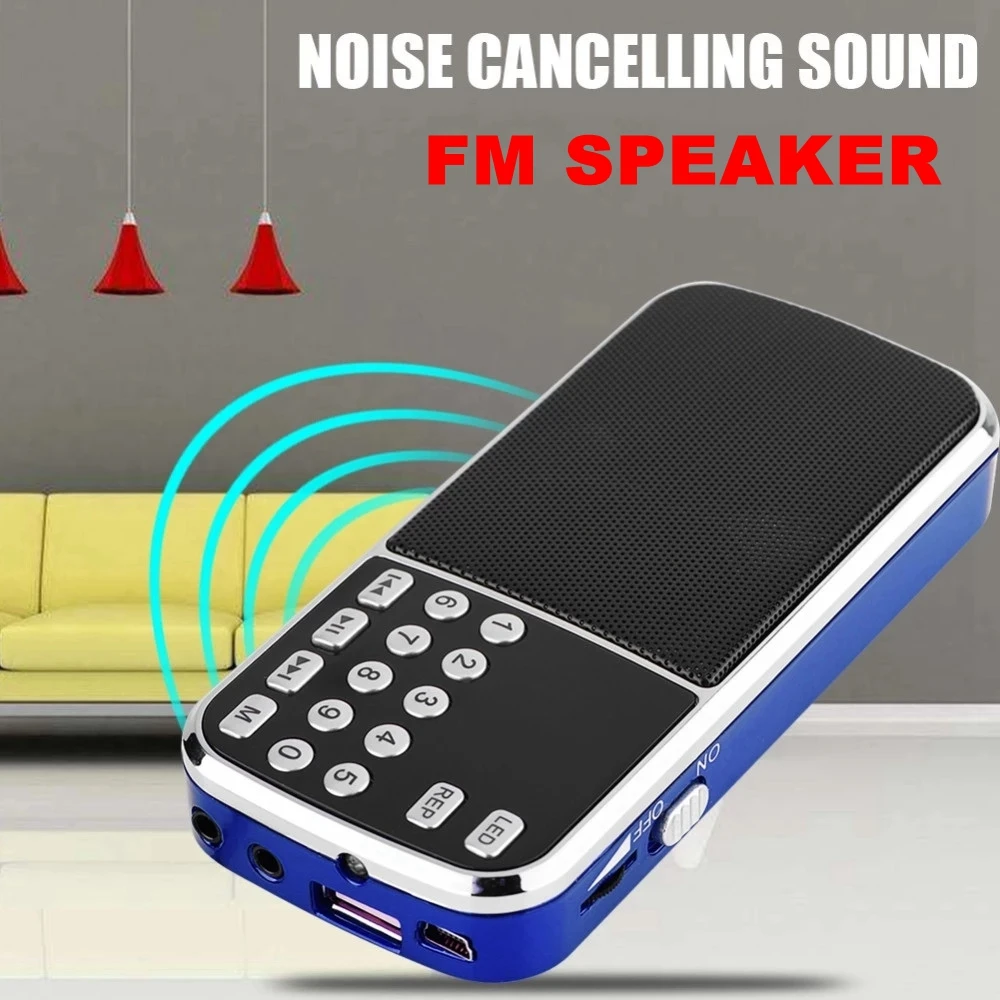Мини FM-радиоприемник портативный динамик 3 Вт с цифровым ЖК-дисплеем Mp3