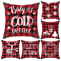 45x45cm christmas pillow covers navidad cushion pillowcase xmas decoration winter holiday 2022 new year kids gift elk ornament
