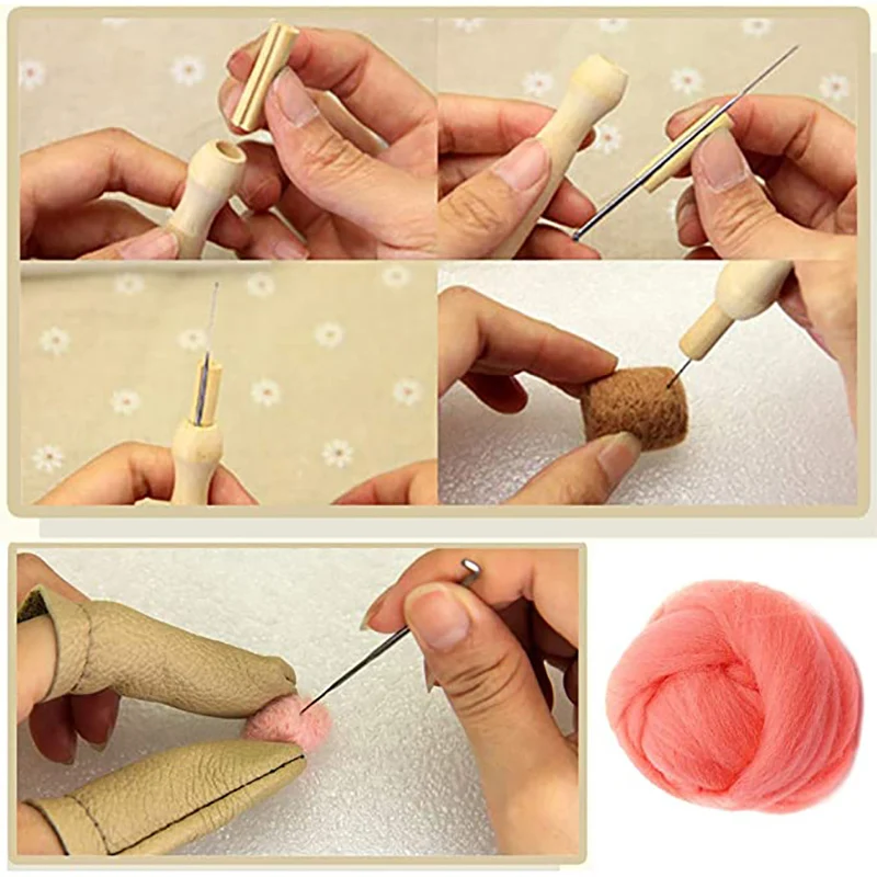 Jiwuo игла для шерсти Felting инструменты стартера Kit с иглой рукоделие ножницы