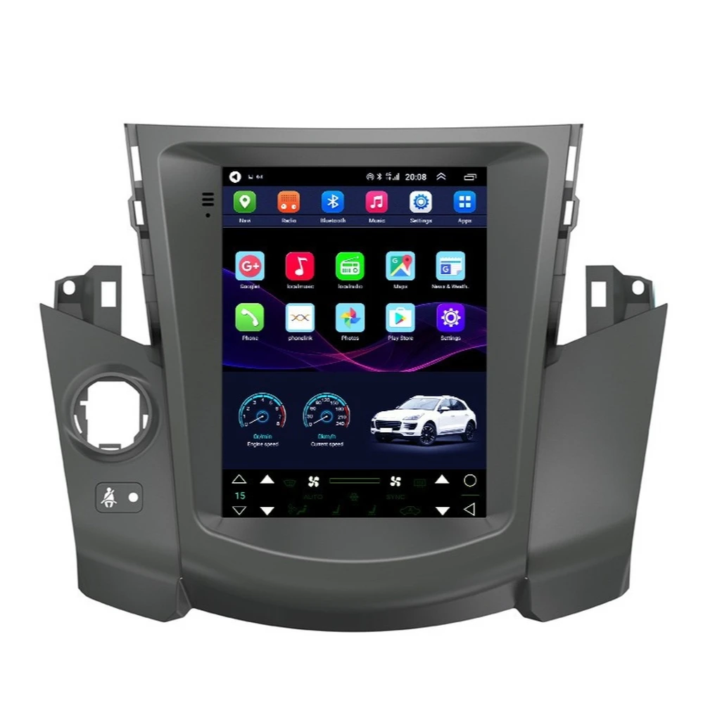 Автомобильный GPS-навигатор в стиле Tesla для TOYOTA RAV4 2007-2012 автомобильное радио стерео