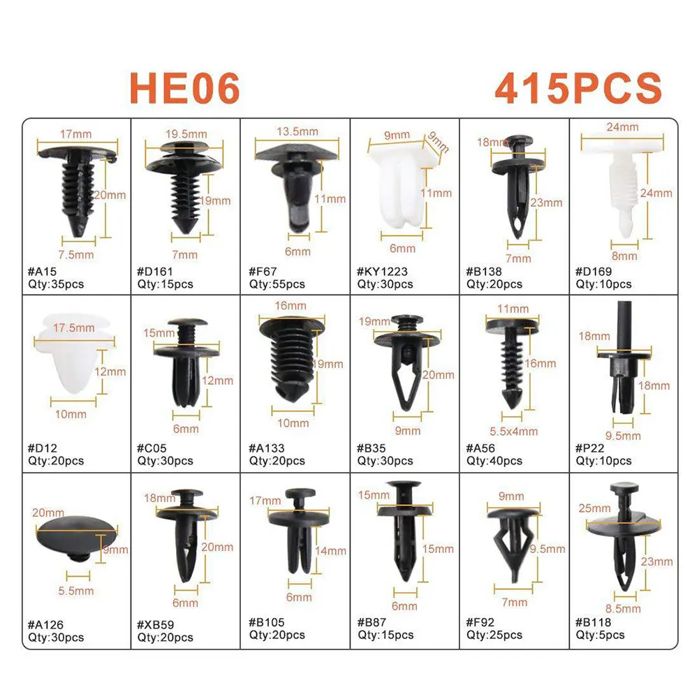 415 шт./компл. автомобильный внедорожник брызговик крыло двери бампер отделка