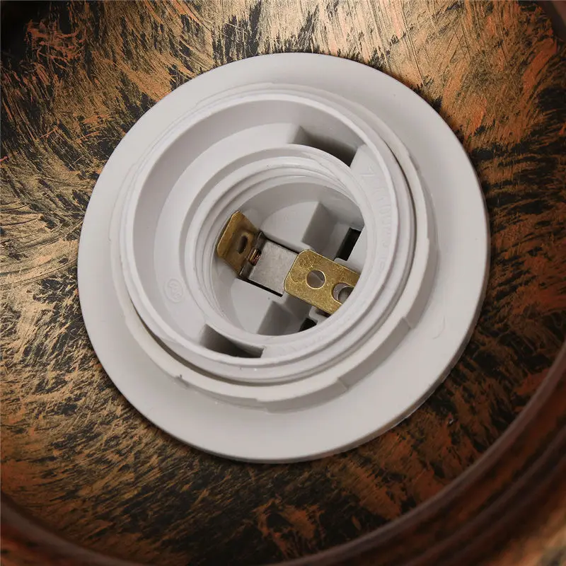 

Vintage Edison Light Cover Lampshade E27 Industrial Retro Lamp Base Loft Iron Pendant Lights Holder Lighting Fixture