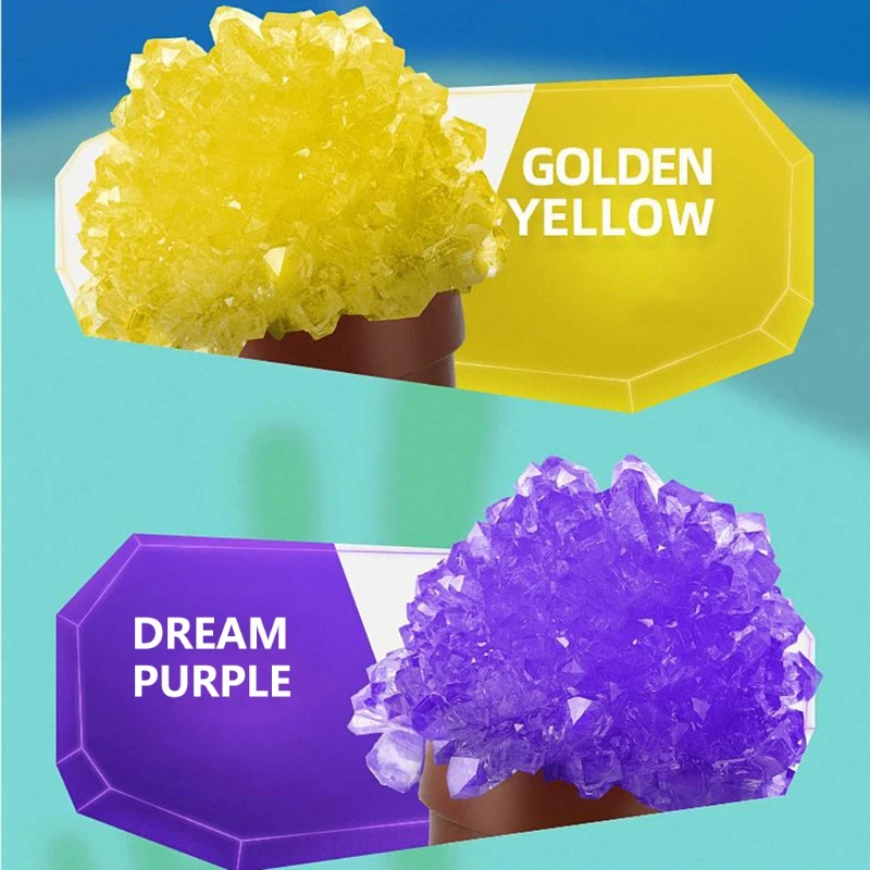 

03KD DIY Craft Desktop Decoration Montessori Creative DIY Growing Crystal for Toddler