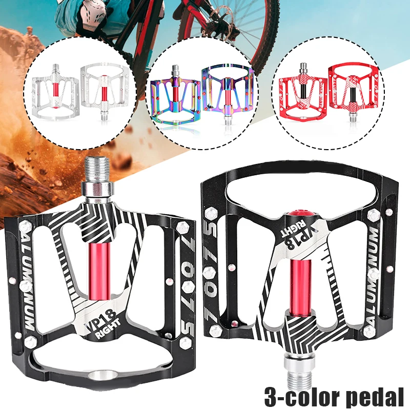 

Горные велосипедные педали Алюминий противоскользящие прочные велосипедные педали с 3 подшипниками для отдыха BMX дорожный велосипед YS-BUY