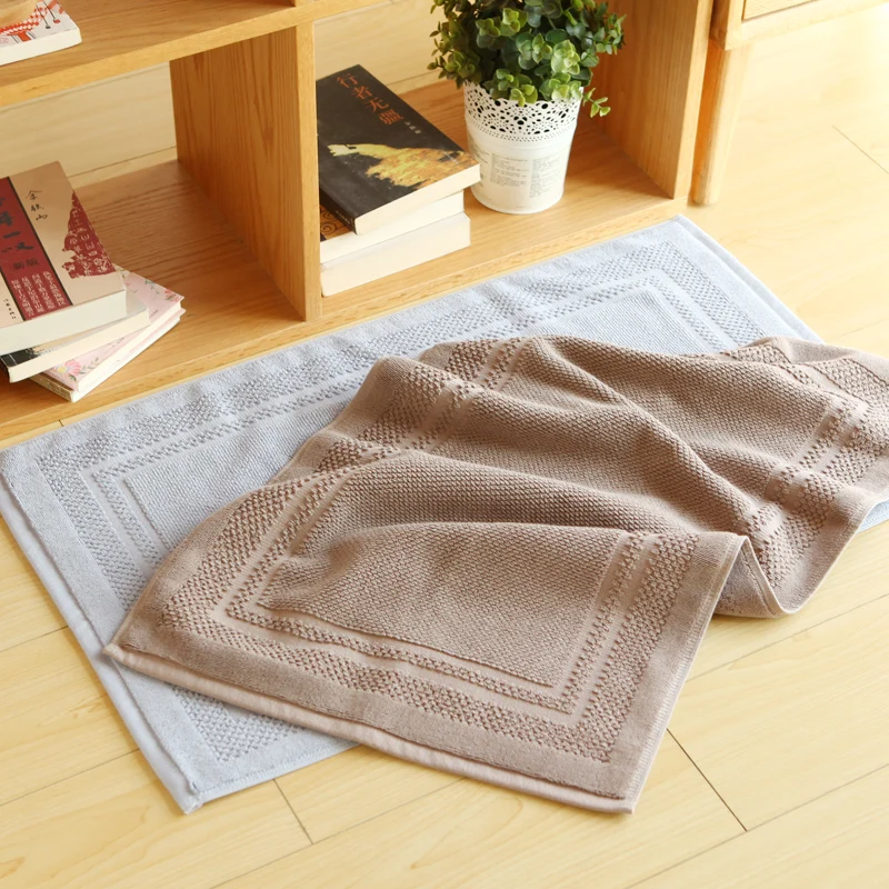 Коврик для ванной 45*75 см впитывающее полотенце из 100% хлопка в простом гостиничном