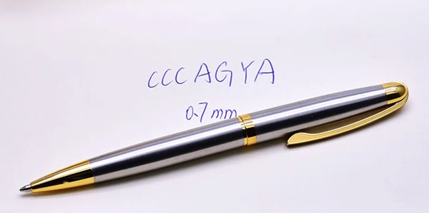CCCAGYA C030 Классическая вращающаяся металлическая шариковая ручка для изучения офисных канцелярских принадлежностей школьный подарок ручка и гостиничная деловая письменная ручка