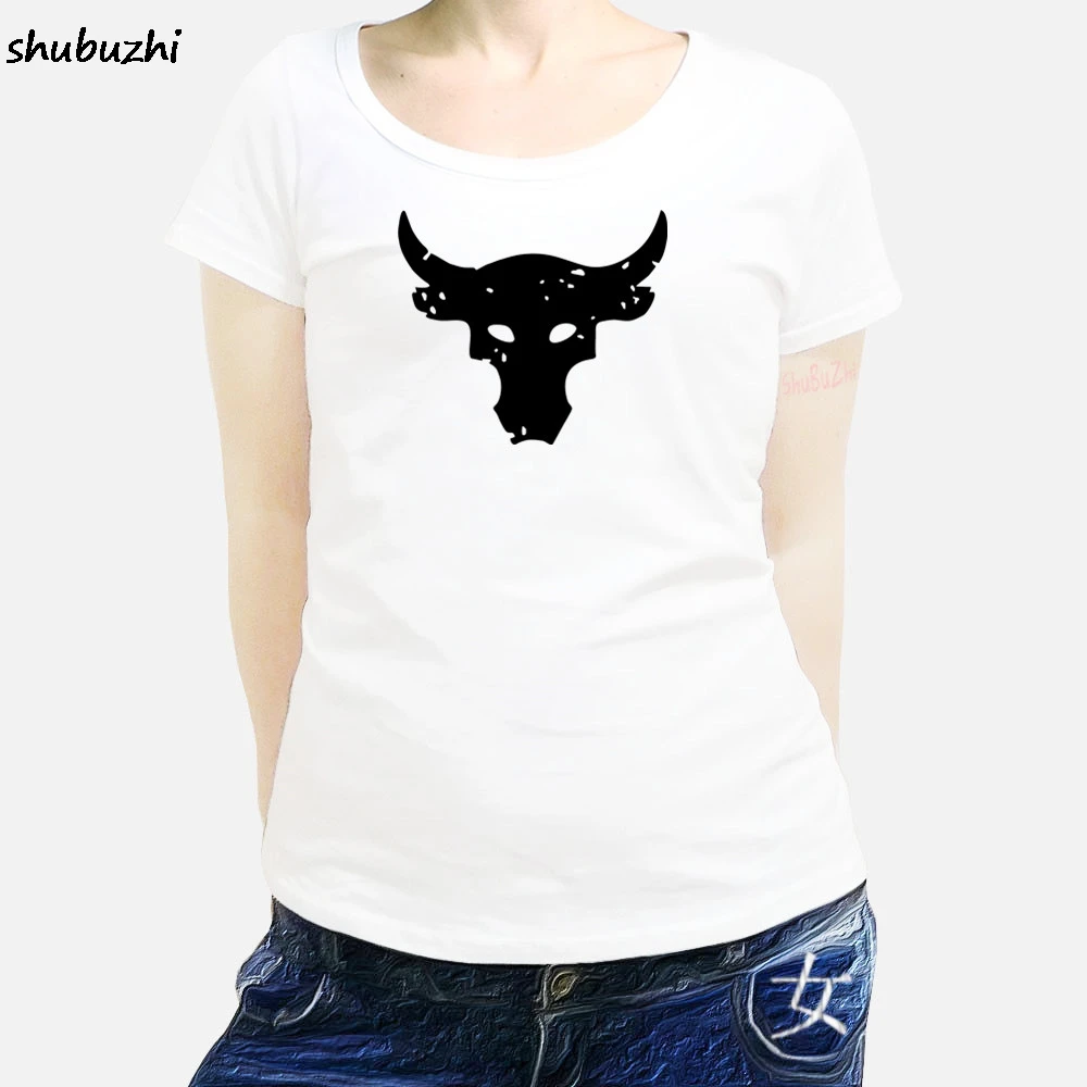 Dwayne Johnson Brahma Bull Tattoo Black T-shirt Cartoon women t shirt Unisex New Fashion tshirt free shipping funny tops sbz3446 | Женская