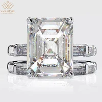 wuiha 100 925 sterling silver created moissanite princess rings set sparkling high carbon diamond wedding party fine jewelry