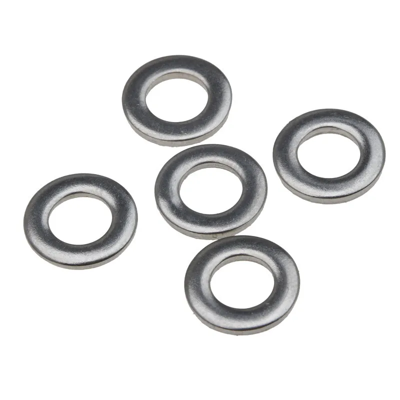 105 шт. 304 шайбы из нержавеющей стали Метрические плоские Пружинные прокладки и