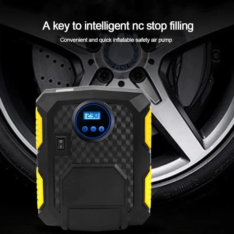 Цифровой насос для шин DC 12 В автомобильный портативный воздушный компрессор 150 PSI