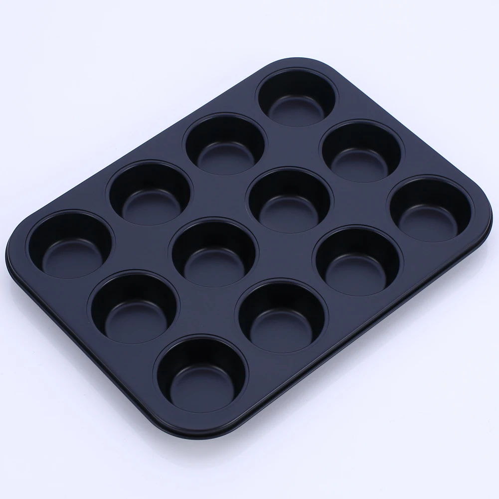 12-полости антипригарное покрытие круглая форма для маффинов Форма выпекания из