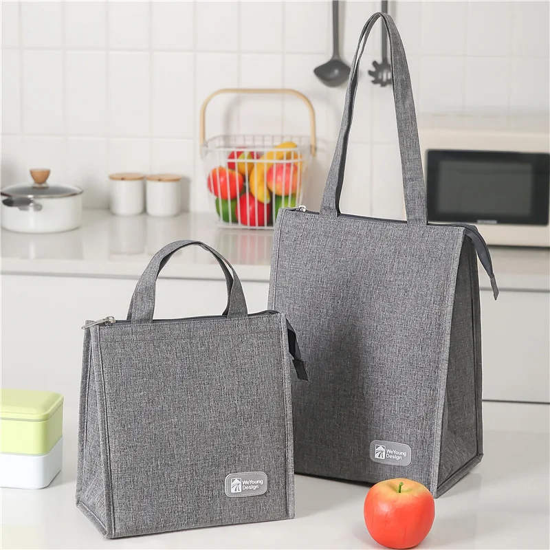 

Cationic Portable Lunch Bag Aluminum Foil Thickened Thermal Insulation Lunch Box Bag Portable Fresh-keeping Lunch Bag Ice Pack