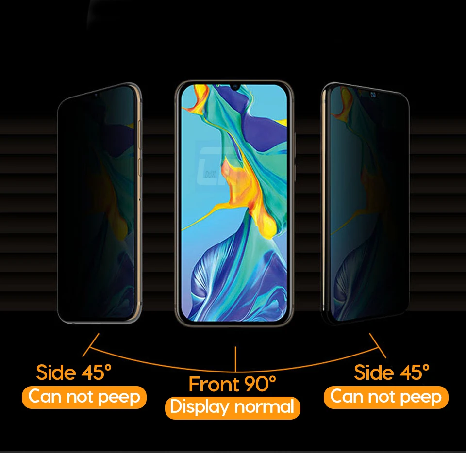 Анти-шпионская Защита экрана для huawei P30 P20 Honor 10 Lite анти-пип закаленное стекло для Honor 8X10 10i 20 Pro стекло